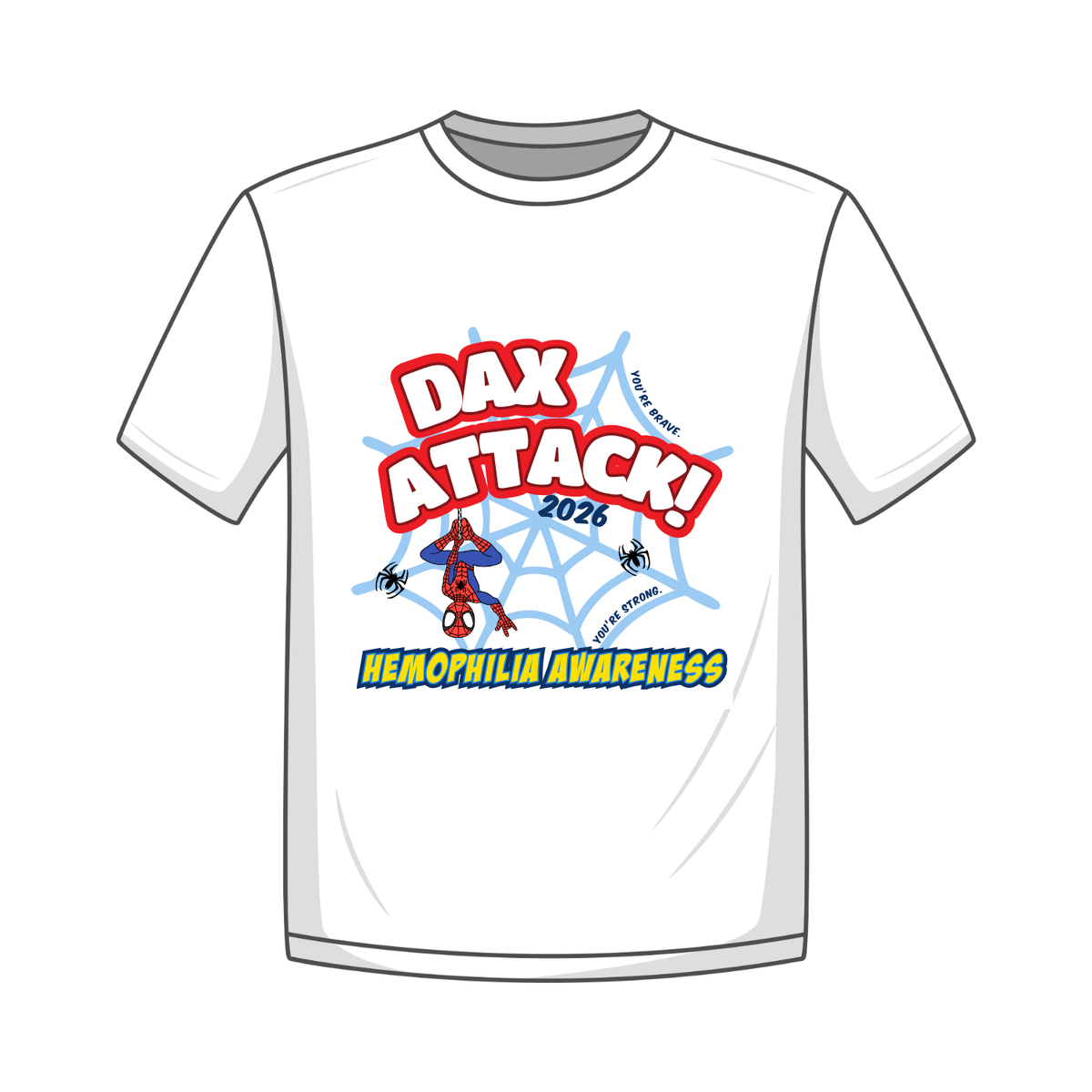 2026 Team Dax Attack Hemophilia Awareness Shirt